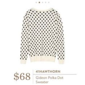 Stitchfix 41 Hawthorne - Gideon Polka Dot Sweater